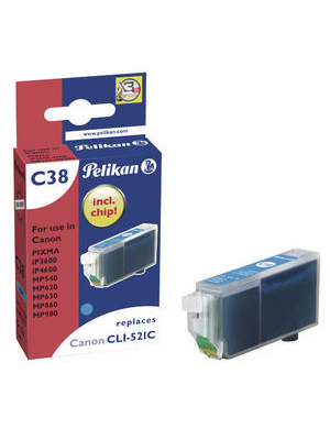 Pelikan - 4103253 - Ink cartridge CLI-521C Cyan, 4103253, Pelikan