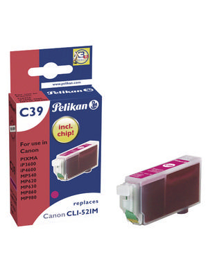 Pelikan - 4103260 - Ink cartridge CLI-521M magenta, 4103260, Pelikan