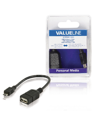 Valueline - VLMB60515B02 - USB Cable 0.2 m, VLMB60515B02, Valueline