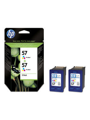 Hewlett Packard (DAT) - C9503AE - Ink twinpack 57 multicoloured, C9503AE, Hewlett Packard (DAT)