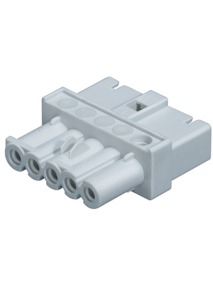 Wieland - GST15I5Z 1P1 WS - Connector Intermediate Coupling L3-N-PE Screw Connection, GST15I5Z 1P1 WS, Wieland