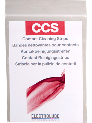 Electrolube - CCS, CH DE - Cleaning strips, sales pack = 20 Bag, CCS, CH DE, Electrolube