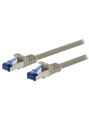 Valueline - VLCP85320E05 - Patch cable CAT6a S/FTP 0.50 m grey, VLCP85320E05, Valueline