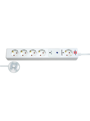 Brennenstuhl - 1159800515 - Outlet strip with foot switch Eco-LinexF (CEE 7/3), 1.5 m, F (CEE 7/4), 1159800515, Brennenstuhl