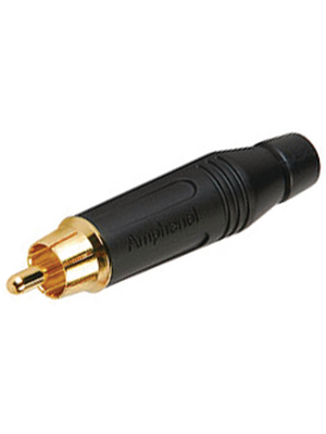 Amphenol - ACPR-BLK - RCA cable plug black, ACPR-BLK, Amphenol