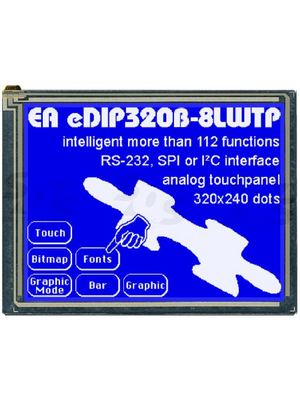 Electronic Assembly - EA EDIP320B-8LWTP - LCD graphic display 320 x 240 Pixel, EA EDIP320B-8LWTP, Electronic Assembly