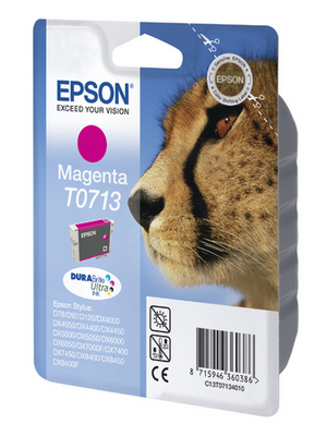 Epson - C13T071340 - Ink T0713 magenta, C13T071340, Epson