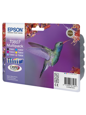 Epson - C13T080740 - Ink T0807 multicoloured, C13T080740, Epson