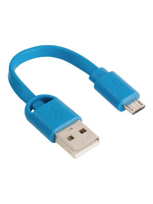 Sweex Europe BV - SMCA0201-07 - USB 2.0 Cable 0.06 m blue, SMCA0201-07, Sweex Europe BV