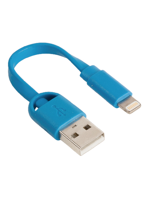 Sweex Europe BV - SMCA0311-07 - Sync and Charge Cable 0.06 m blue, SMCA0311-07, Sweex Europe BV