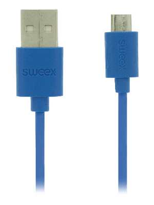 Sweex Europe BV - SMCA0202-07 - USB 2.0 Cable 1.00 m blue, SMCA0202-07, Sweex Europe BV