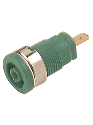 SKS Kontakttechnik - SEB 2610 F4,8 GREEN - Safety socket ? 4 mm green CAT III N/A, SEB 2610 F4,8 GREEN, SKS Kontakttechnik