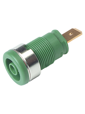 SKS Kontakttechnik - SEB 2620 F6,3 GREEN - Safety socket ? 4 mm green CAT III N/A, SEB 2620 F6,3 GREEN, SKS Kontakttechnik