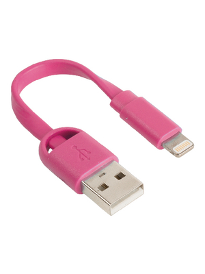 Sweex Europe BV - SMCA0311-09 - Sync and Charge Cable 0.06 m pink, SMCA0311-09, Sweex Europe BV