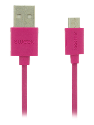 Sweex Europe BV - SMCA0202-09 - USB 2.0 Cable 1.00 m pink, SMCA0202-09, Sweex Europe BV