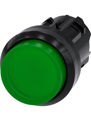 Siemens - 3SU1001-0BB40-0AA0 - SIRIUS ACT Illuminated Push-Button front element Plastic, green, 3SU1001-0BB40-0AA0, Siemens