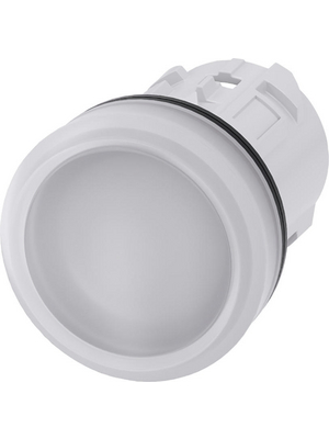 Siemens - 3SU1001-6AA60-0AA0 - SIRIUS ACT Indicator lamp front element Plastic, white, 3SU1001-6AA60-0AA0, Siemens