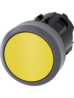 Siemens - 3SU1030-0AA30-0AA0 - SIRIUS ACT Push-Button front element Metal, matte, yellow, 3SU1030-0AA30-0AA0, Siemens