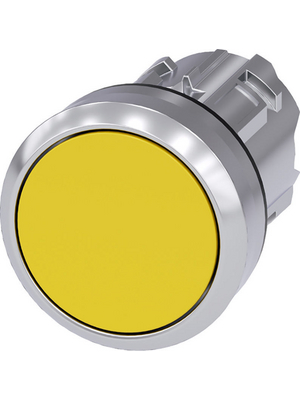 Siemens - 3SU1050-0AA30-0AA0 - SIRIUS ACT Push-Button front element Metal, glossy, yellow, 3SU1050-0AA30-0AA0, Siemens