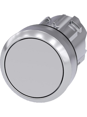 Siemens - 3SU1050-0AB80-0AA0 - SIRIUS ACT Push-Button front element Metal, glossy, grey, 3SU1050-0AB80-0AA0, Siemens