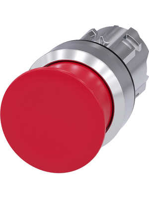 Siemens - 3SU1050-1AD20-0AA0 - SIRIUS ACT Mushroom Push-Button front element Metal, glossy, red, 3SU1050-1AD20-0AA0, Siemens