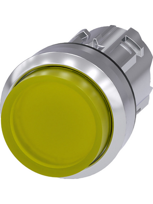 Siemens - 3SU1051-0BB30-0AA0 - SIRIUS ACT Illuminated Push-Button front element Metal, glossy, yellow, 3SU1051-0BB30-0AA0, Siemens