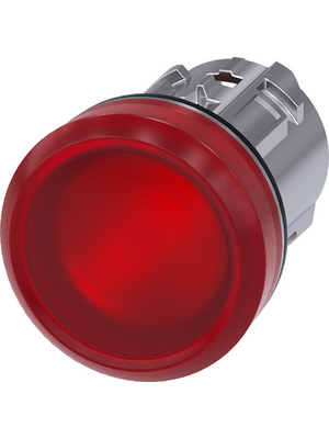 Siemens - 3SU1051-6AA20-0AA0 - SIRIUS ACT Indicator lamp front element Metal, glossy, red, 3SU1051-6AA20-0AA0, Siemens