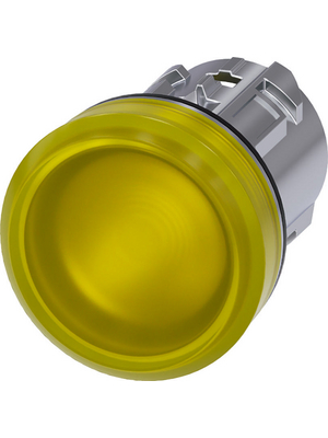 Siemens - 3SU1051-6AA30-0AA0 - SIRIUS ACT Indicator lamp front element Metal, glossy, yellow, 3SU1051-6AA30-0AA0, Siemens