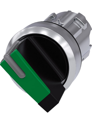 Siemens - 3SU1052-2BF40-0AA0 - SIRIUS ACT Toggle Switch front element Metal, glossy, green, 3SU1052-2BF40-0AA0, Siemens