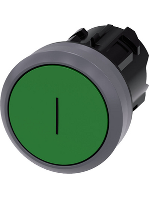 Siemens - 3SU1030-0AB40-0AC0 - SIRIUS ACT Push-Button front element Metal, matte, green, 3SU1030-0AB40-0AC0, Siemens