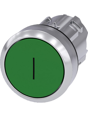 Siemens - 3SU1050-0AB40-0AC0 - SIRIUS ACT Push-Button front element Metal, glossy, green, 3SU1050-0AB40-0AC0, Siemens