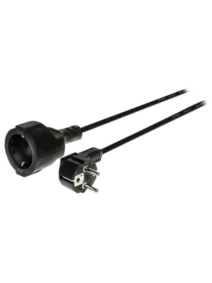 Valueline - VLEP10230B20 - Power Cable Type F (CEE 7/4) Type F (CEE 7/3) 2.00 m, VLEP10230B20, Valueline