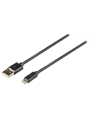 Valueline - VLMP39300B1.00 - USB Cable 1.00 m black, VLMP39300B1.00, Valueline