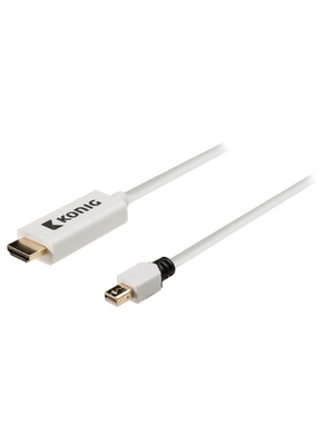 Koenig - KNM37600W20 - Monitor cable 2.00 m white, KNM37600W20, K?nig