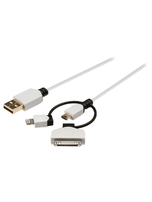 Koenig - KNM39410W10 - USB Cable 1.00 m white, KNM39410W10, K?nig