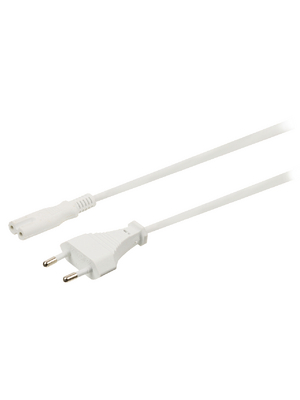 Valueline - VLEP11040W20 - Power Cable Euro Male IEC-320-C7 2.00 m, VLEP11040W20, Valueline