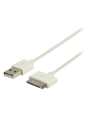 Valueline - VLMP39100W1.00 - USB Cable 1.00 m white, VLMP39100W1.00, Valueline