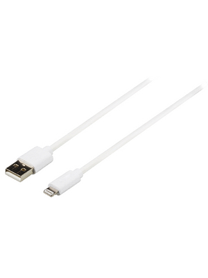 Valueline - VLMP39300W1.00 - USB Cable 1.00 m white, VLMP39300W1.00, Valueline