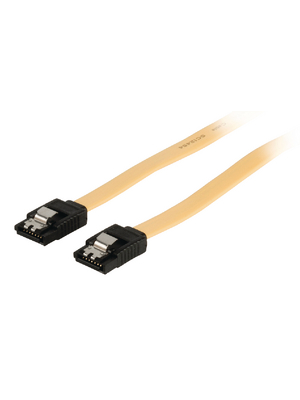 Valueline - VLCP73250Y10 - SATA cable 6 Gb/s 1.00 m yellow, VLCP73250Y10, Valueline