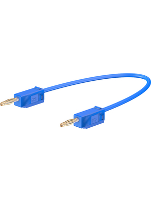 Staeubli Electrical Connectors - LK 205 007CM BLUE - Test lead ? 2 mm blue 7.5 cm 0.5 mm2 CAT I, LK 205 007CM BLUE, St?ubli Electrical Connectors