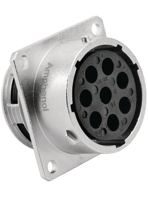 Amphenol - RT0018-8SNH - Square flange receptacle RT360 Poles=8 N/A Female Housing size18, RT0018-8SNH, Amphenol