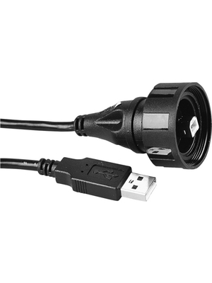 Bulgin - PX0840/B/3M00 - Cable assembly with 3 m USB B to USB A Poles 4, PX0840/B/3M00, Bulgin