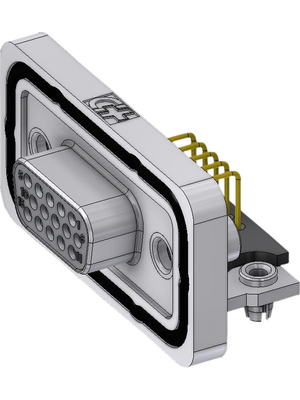 Deltron - HD-DWM15SYC/2M47UN - D-Sub Connector High Density Female 15P, HD-DWM15SYC/2M47UN, Deltron