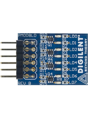 Digilent - 410-163 PMOD8LD - Pmod8LD, Module, GPIO, 410-163 PMOD8LD, Digilent