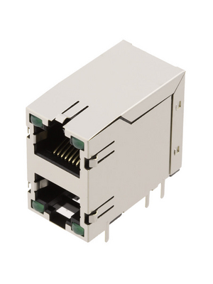 Encitech Connectors - RJJS-88-A403-EJH-016 - Multiport Modular Jack 2-Port 8/8, RJJS-88-A403-EJH-016, Encitech Connectors