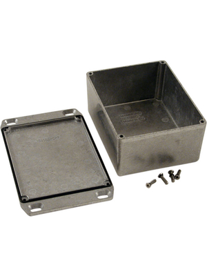 Hammond - 1590WCFL - Metal enclosure, Natural aluminum, 94 x 119.5 x 52.5 mm, Die cast aluminium, IP 65, 1590W, 1590WCFL, Hammond