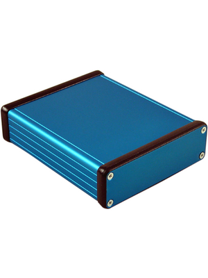 Hammond - 1455L1201BU - Metal enclosure, blue, 103 x 120 x 30.5 mm, Aluminium, 1455L1201BU, Hammond