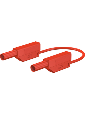 Staeubli Electrical Connectors - XVS-410/EVO 100CM ROT/RED - Test lead ? 4 mm red 100 cm 1 mm2 CAT II / CAT III, XVS-410/EVO 100CM ROT/RED, St?ubli Electrical Connectors