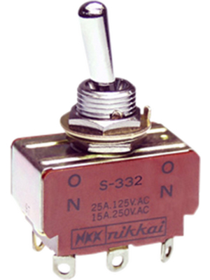 NKK - S332 - Toggle switch on-on 2P, S332, NKK