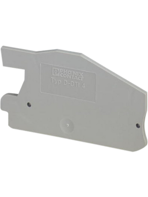 Phoenix Contact - D-DTI 2,5 - End plate, grey, D-DTI 2,5, Phoenix Contact